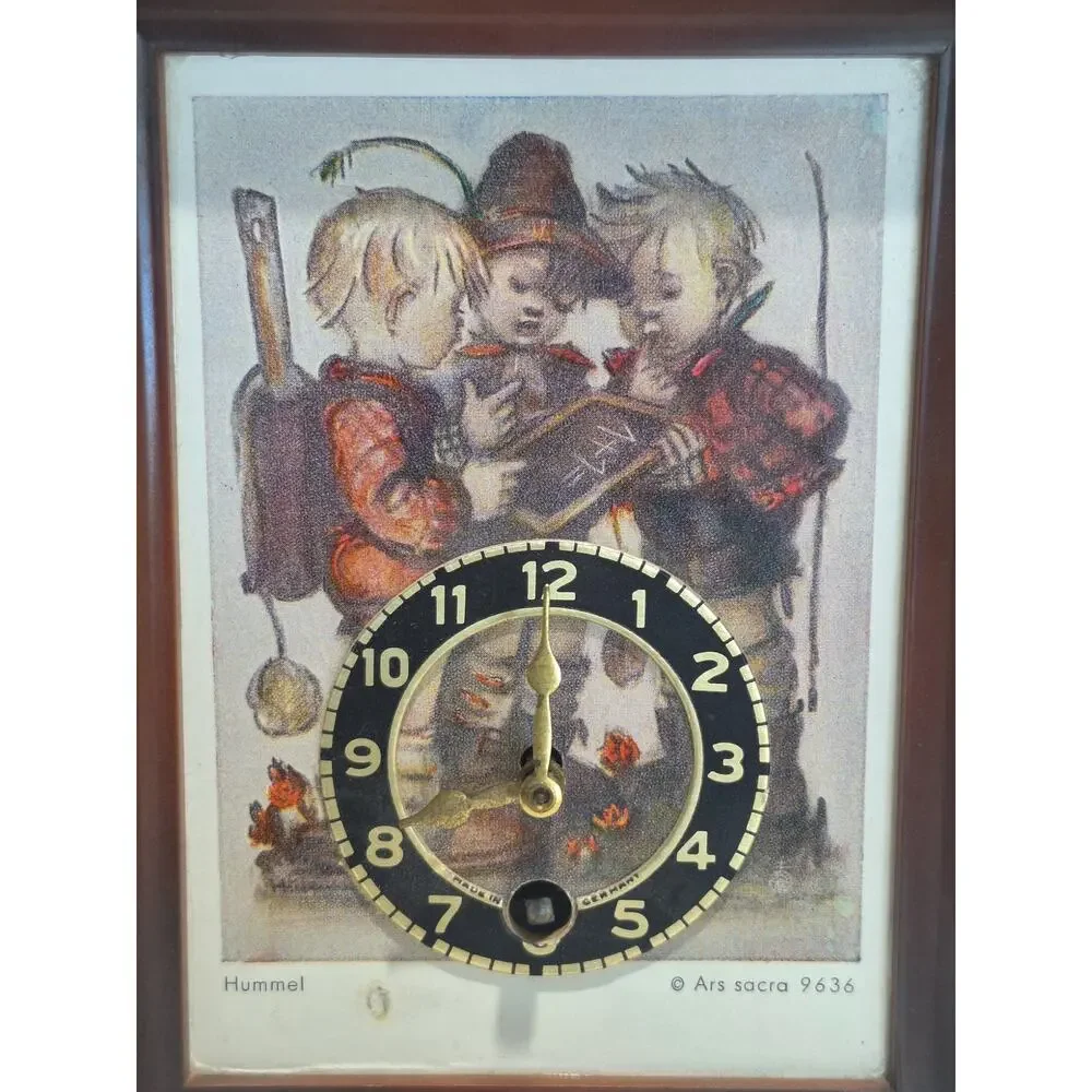 Hummel Ars Sacra 9636 Mechanical Wind Up Clock Germany Tested No Key - Pendulum
